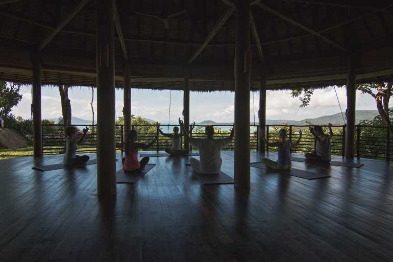 770 Kamalaya Samui Yoga Group Session in Yoga Sala Photographer Waroonrat Potpanlert