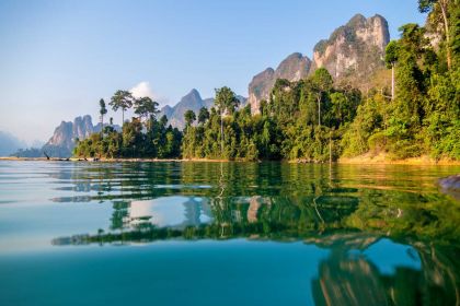 1400 Ratchaprapha Dam at Khao Sok National Park shutterstock 264725629